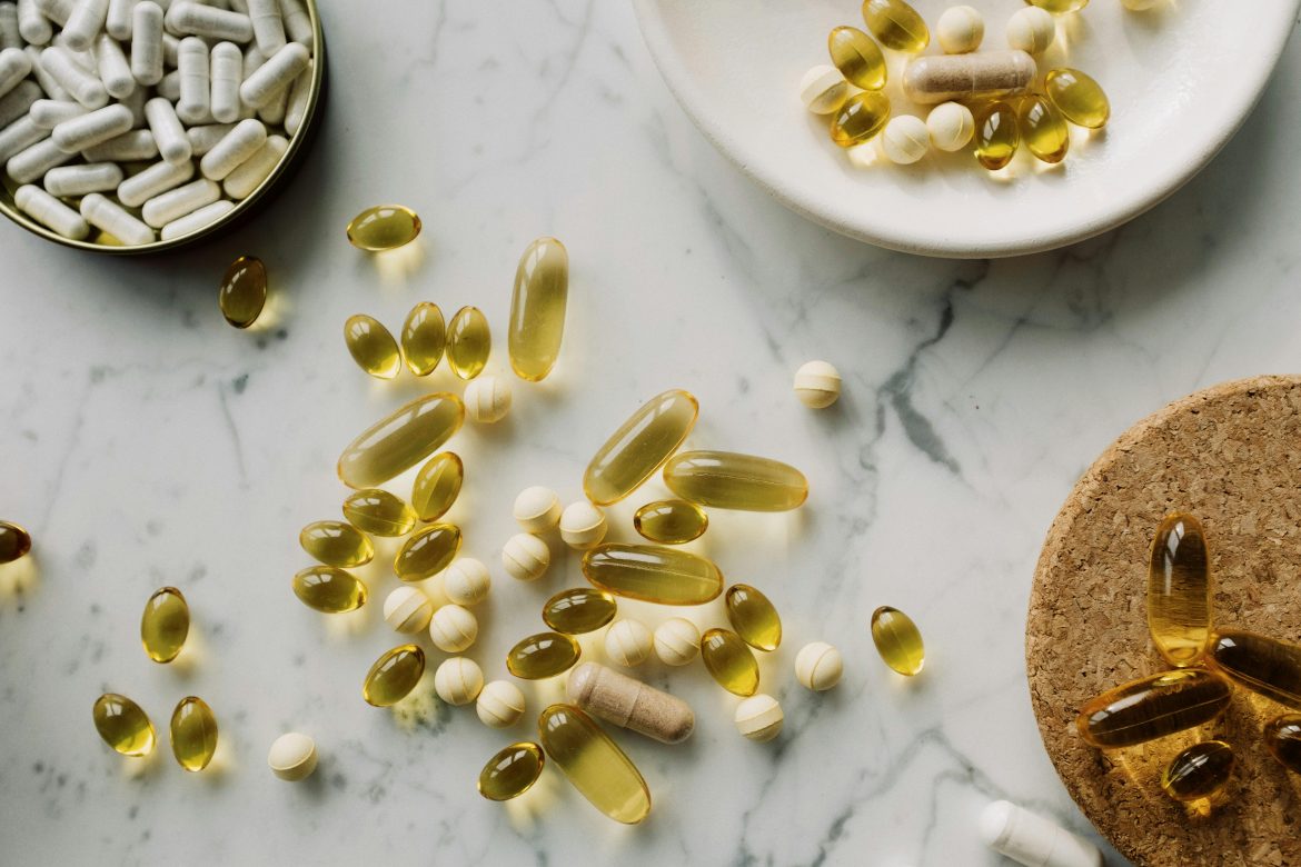 Credit – pexels-readymade-3850790 Natural supplements on a marbled table