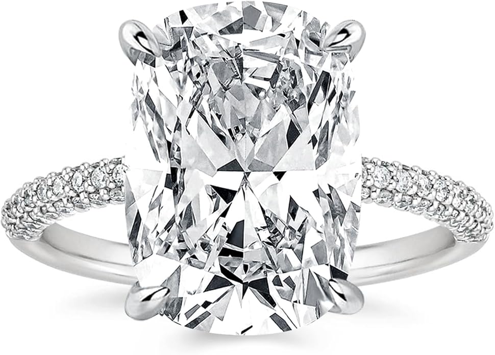 4CT/7CT Elongated Cushion Cut Ring